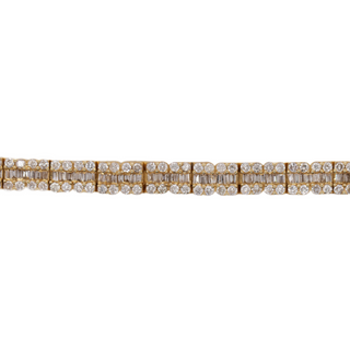Cluster Diamond Tennis Bracelet D=2.90ct BG=1.74ct