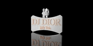 14K 2 TONE ROSE AND WHITE GOLD CUSTOM "DJ DIOR" STYLE DIAMOND PENDANT
