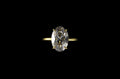 18k yellow gold custom 2.00ct oval diamond engagement ring