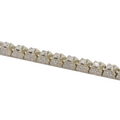 Tennis Flower Setting White Gold Bracelet 5.5 CT
