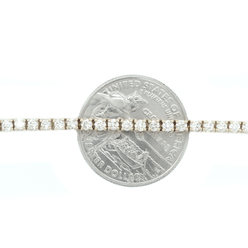 Diamond Tennis White Gold Chain 7.19 CT