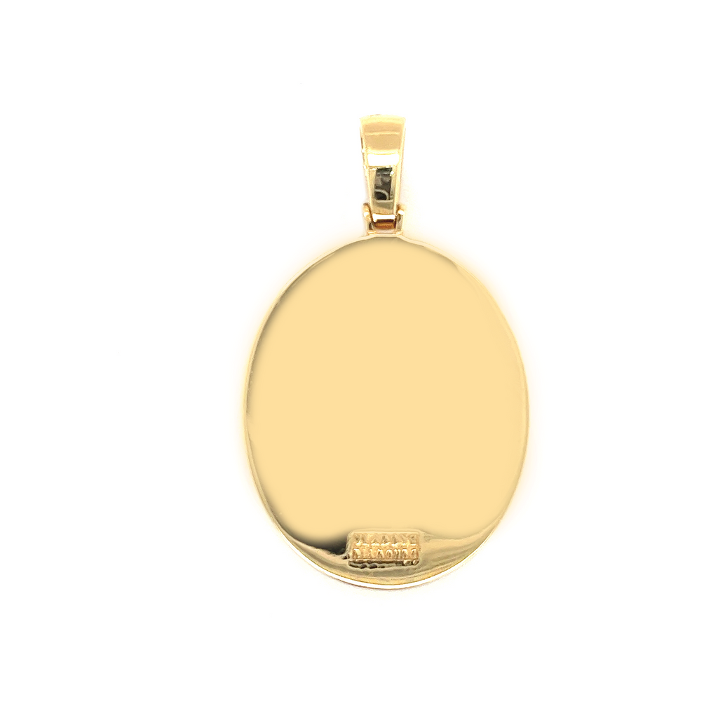 Mary Pendant Diamond oval Pendant 2.68 CT