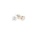 Round Cut Diamond White Gold Studs 1.04 CT