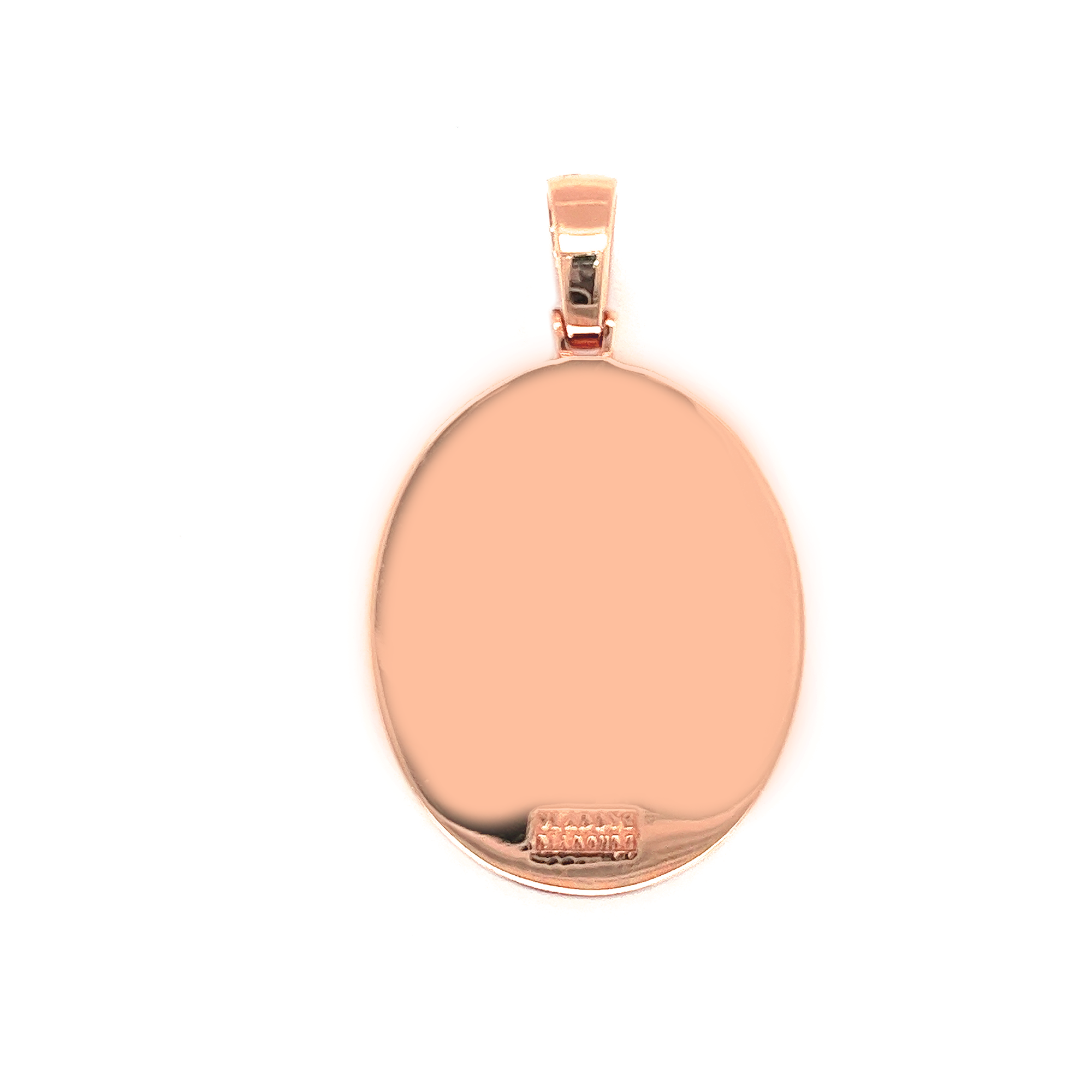 Mary Pendant Diamond Oval Rose Gold Pendant 2.68 CT