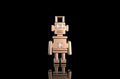 14k rose gold custom 3d robot diamond pendant