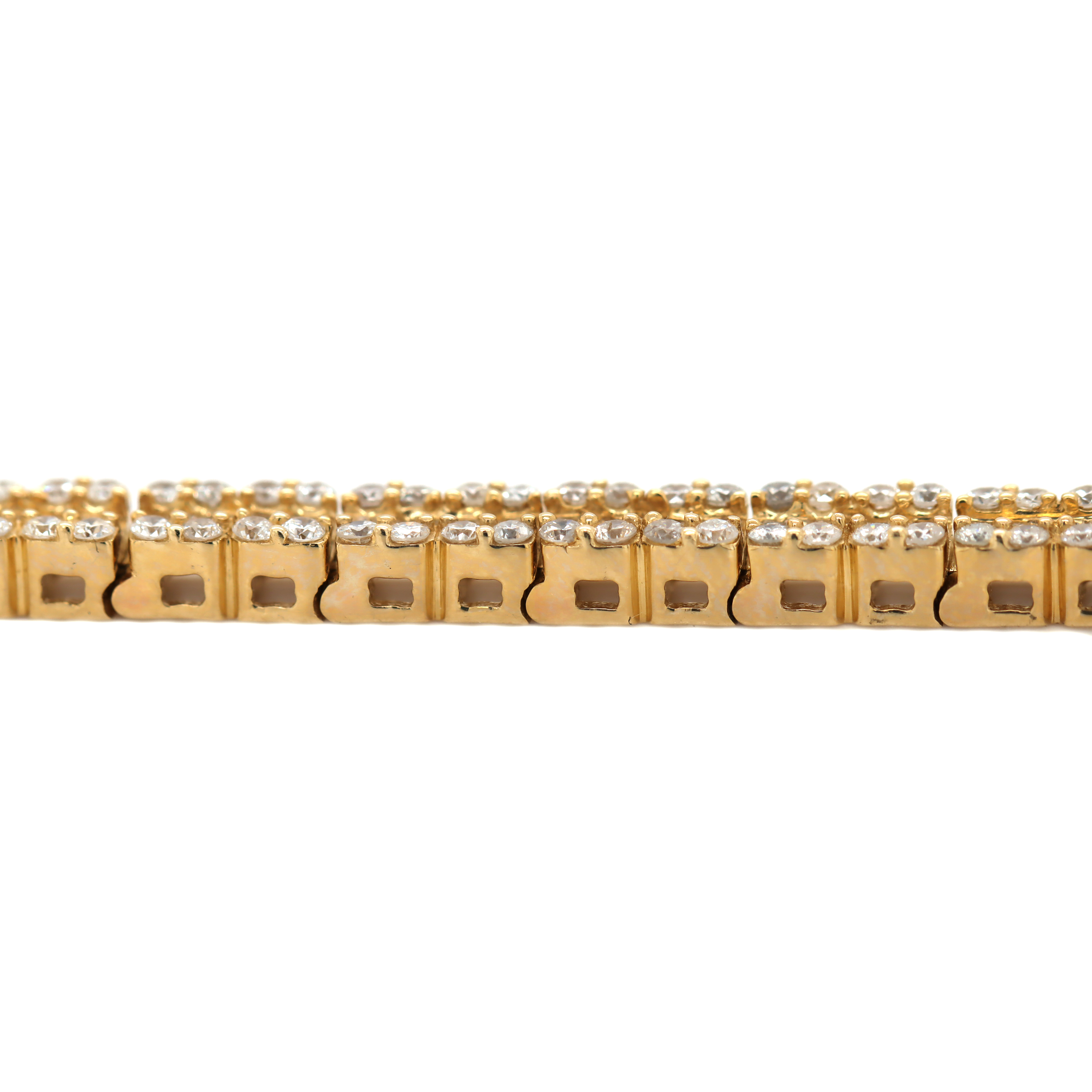 Cluster Diamond Tennis Bracelet D=2.90ct BG=1.74ct