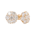 XL Flower Cluster Earrings 4.33 CT