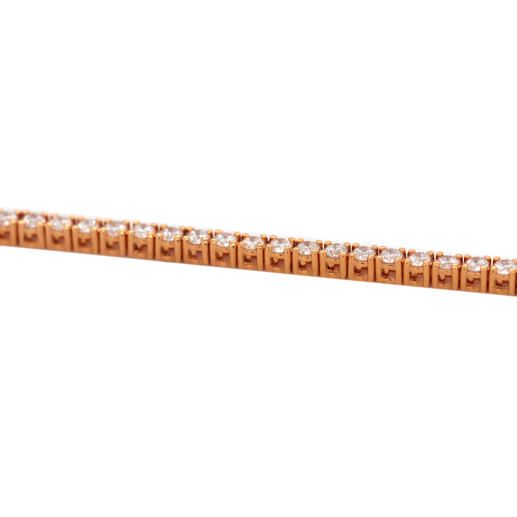 Diamond Tennis Rose Gold Bracelet 1.78 CT