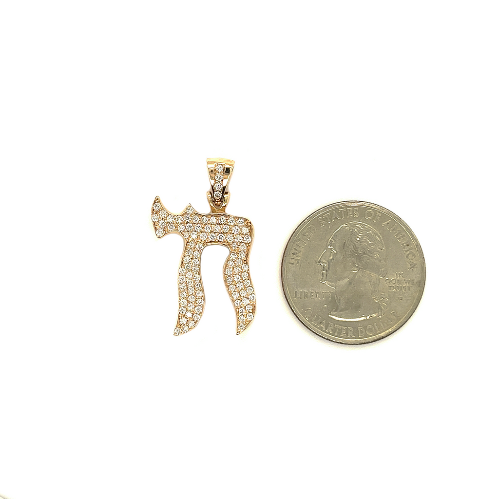 Chai Diamond Small Pendant .70 CT