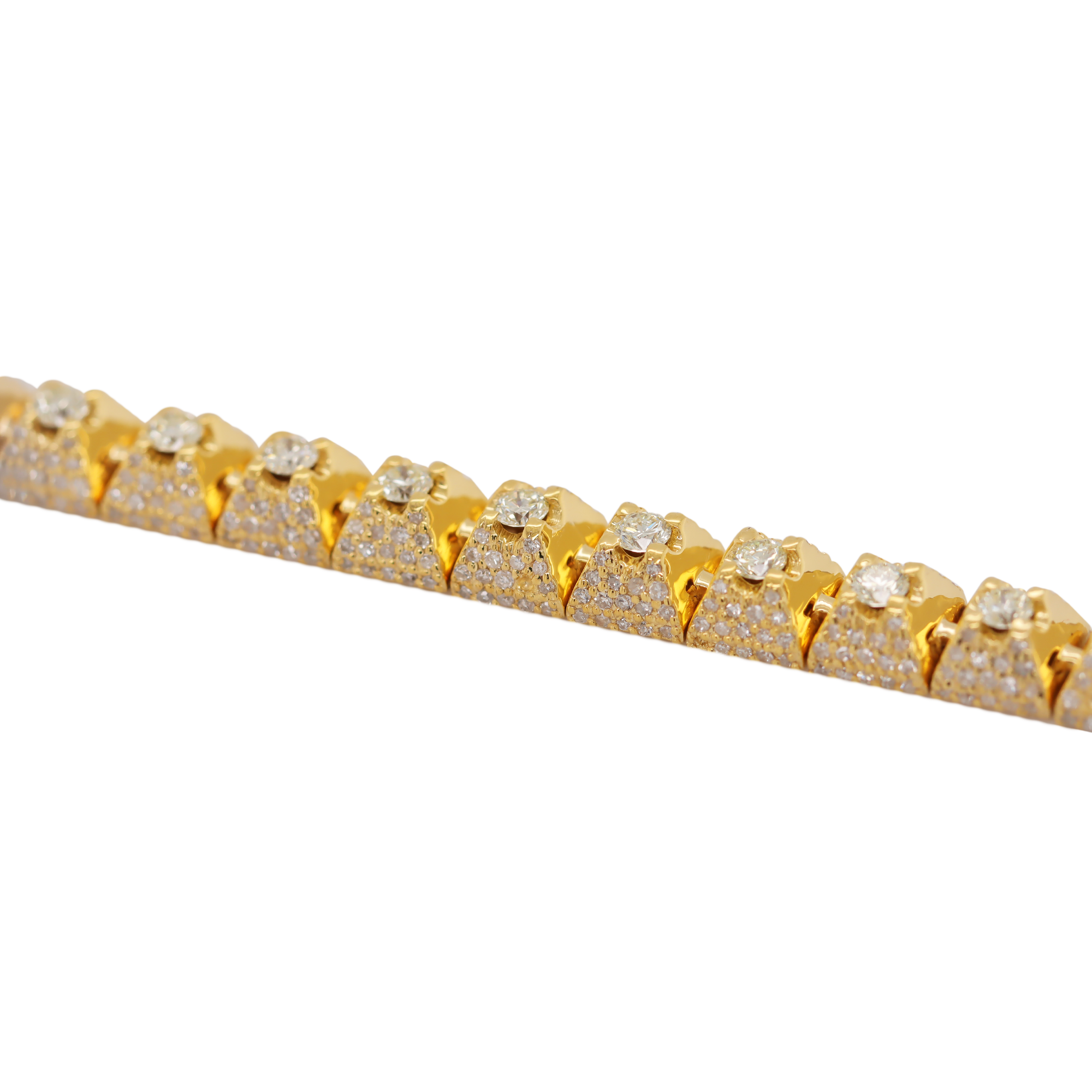 Tennis Flower Setting Bracelet 5.5 CT