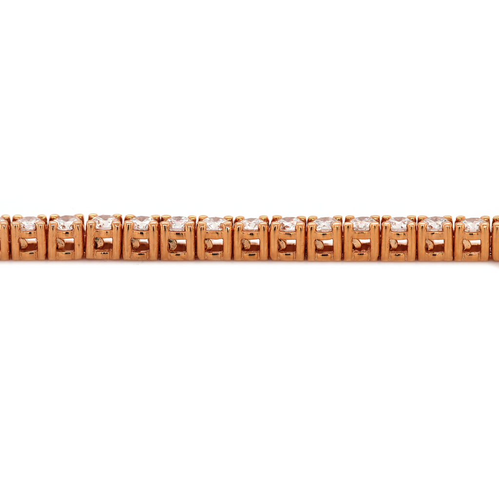 Diamond Tennis Rose Gold Bracelet 1.78 CT