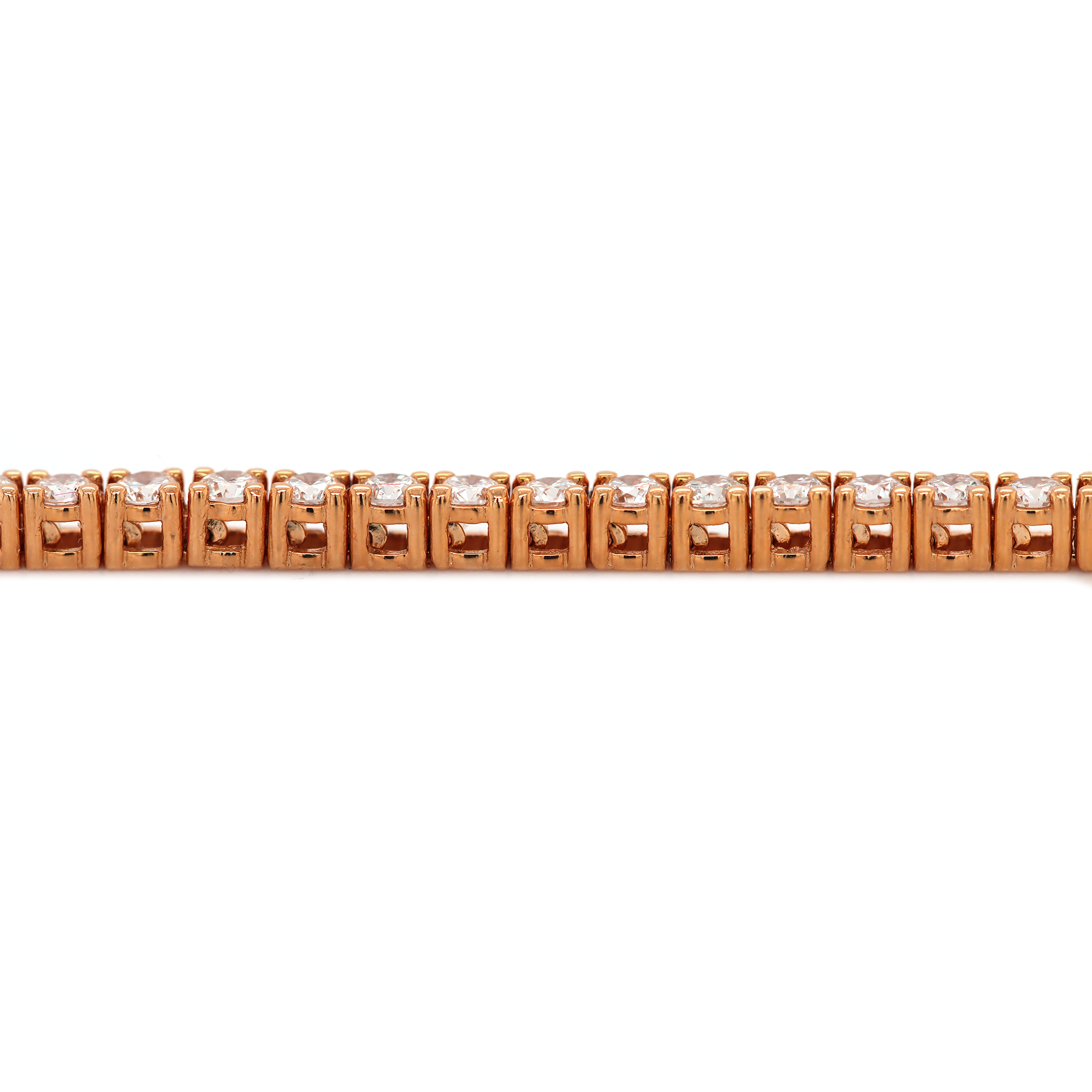 Diamond Tennis Rose Gold Bracelet 1.78 CT