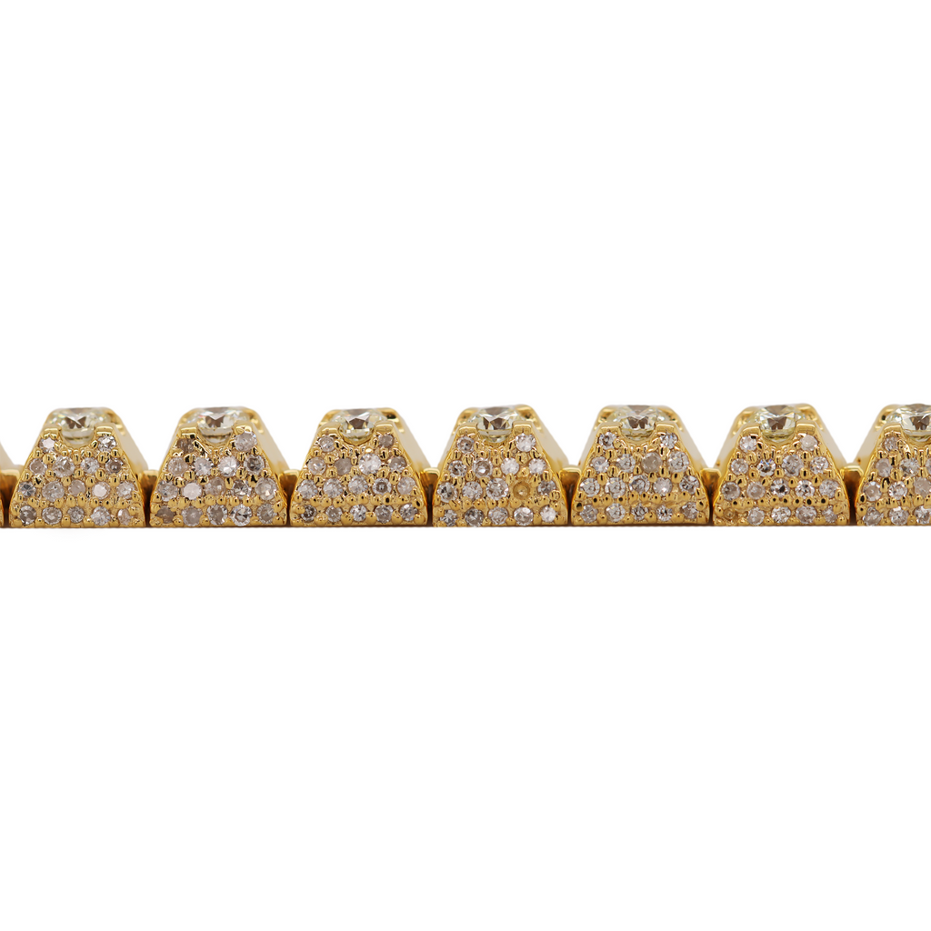 Tennis Flower Setting Bracelet 5.5 CT