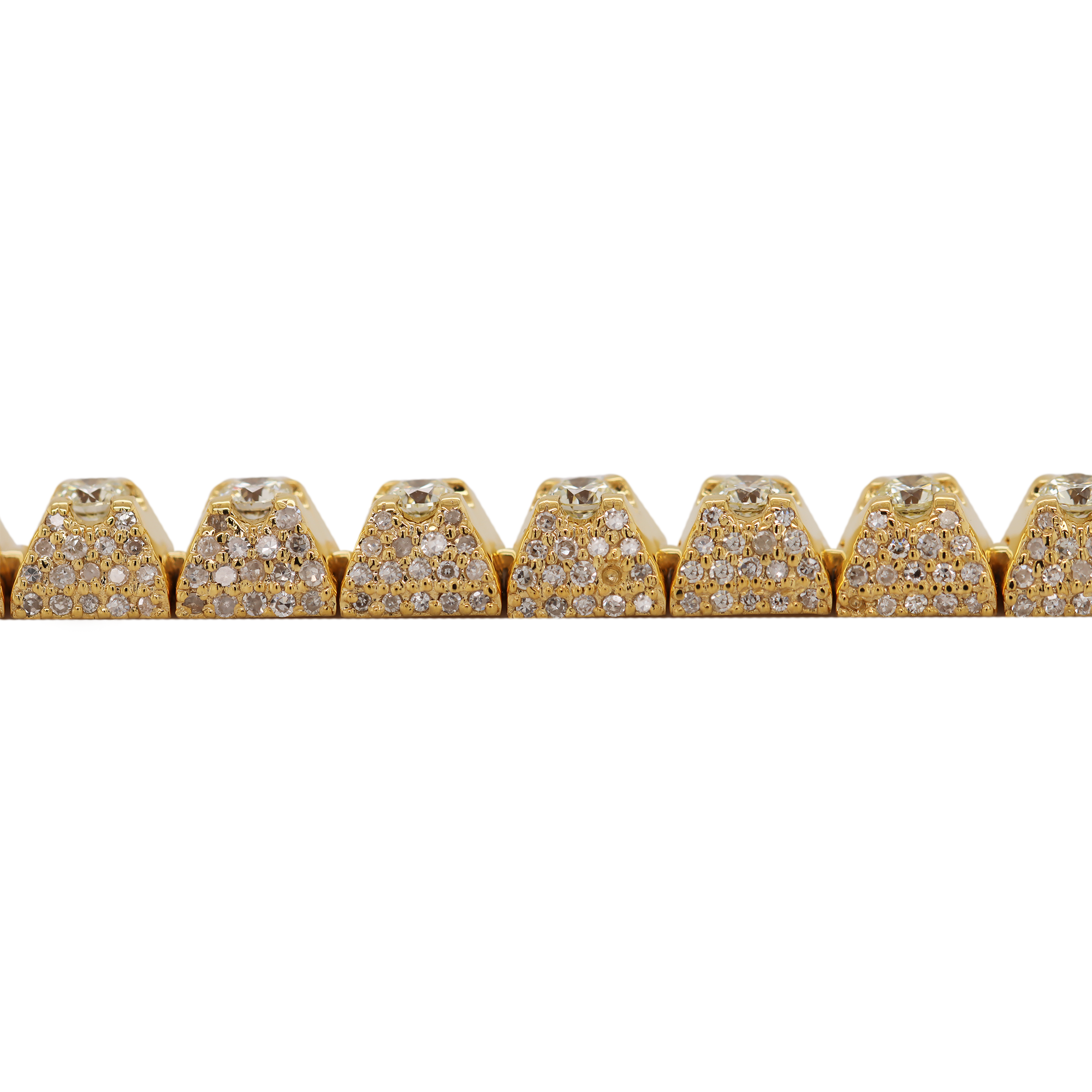 Tennis Flower Setting Bracelet 5.5 CT