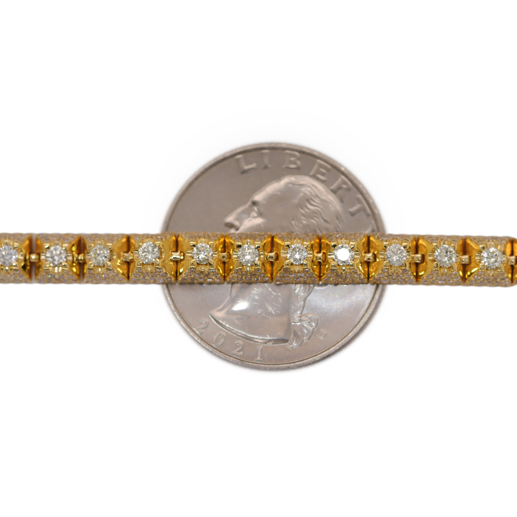 Tennis Flower Setting Bracelet 5.5 CT