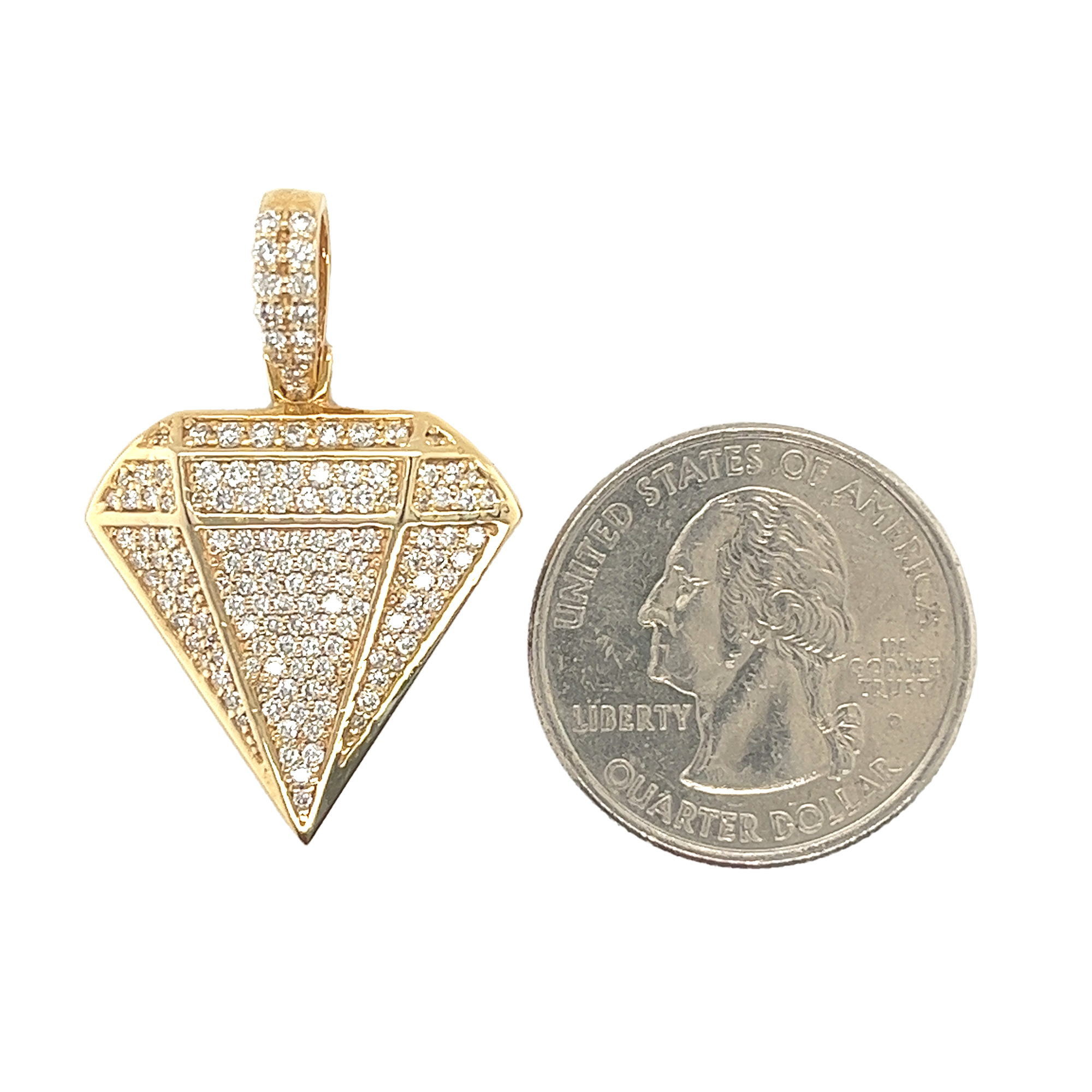Diamond With Border Pendant 1.17 CT