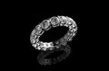 18k white gold diamond eternity band 5.32cts