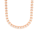 Diamond Tennis Rose Gold Chain 8.51 CT