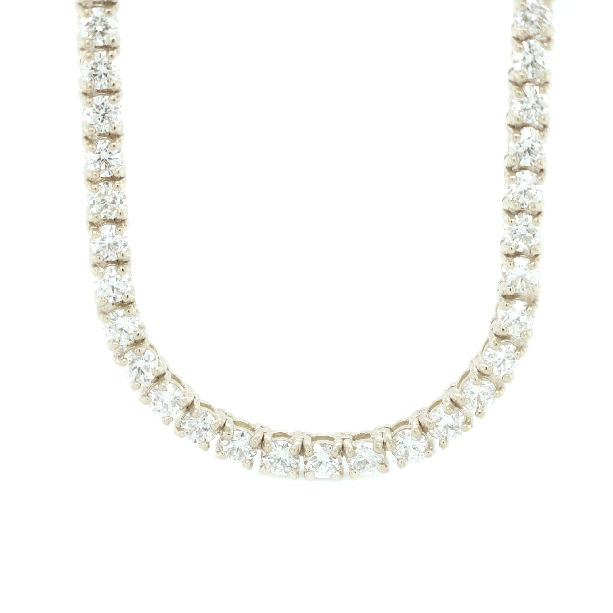 Diamond Tennis White Gold Chain 8.51 CT