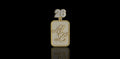 14K 2 TONE YELLOW AND WHITE GOLD CUSTOM "26 ML" DOG TAG STYLE DIAMOND PENDANT
