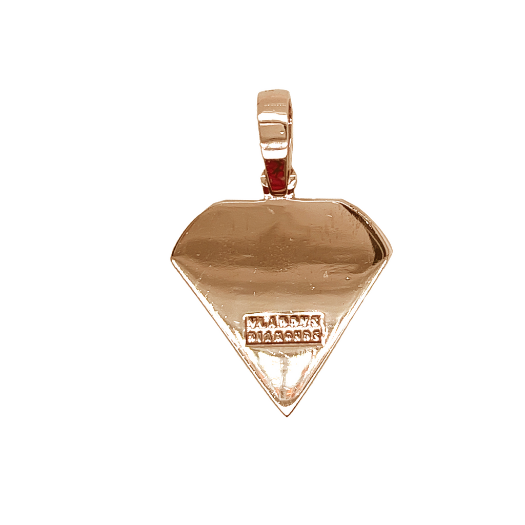 Diamond With Border Rose Gold Pendant 1.17 CT