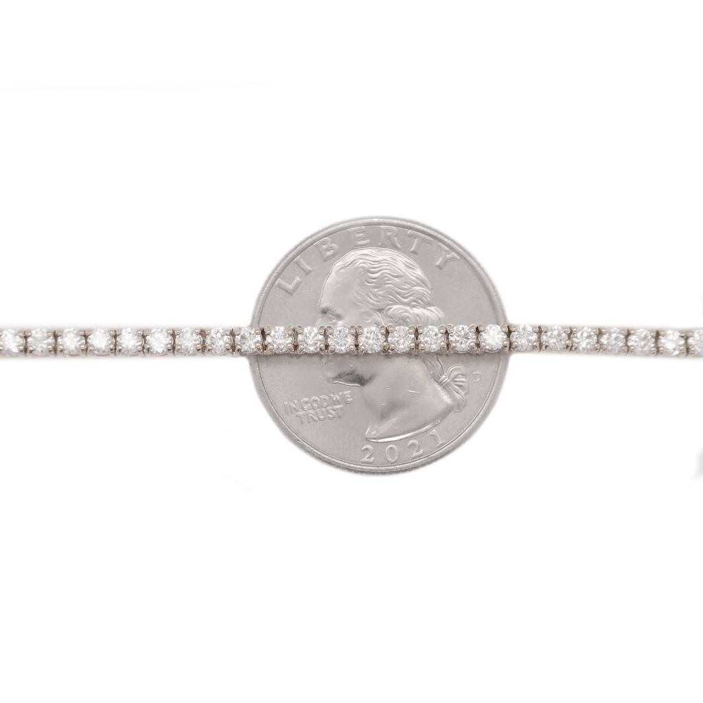 Diamond Tennis White Gold Chain 8.51 CT