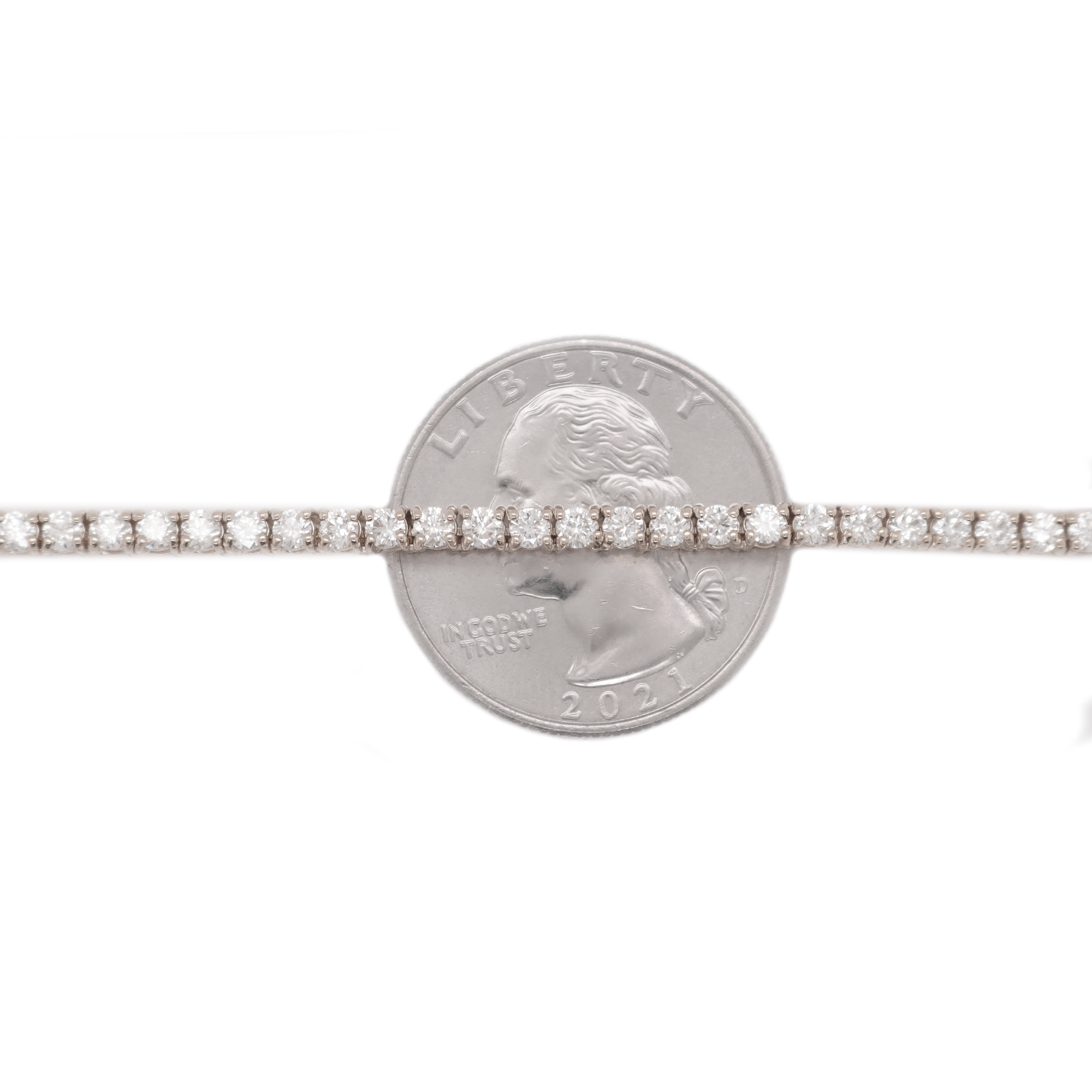 Diamond Tennis White Gold Chain 8.51 CT