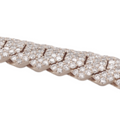 Miami Cuban Curved Diamond White Gold Bracelet 10.15 CT