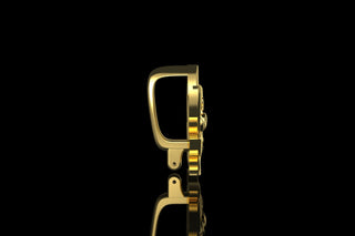 14k yellow gold custom 3d "gas wars marijuana" style diamond hook