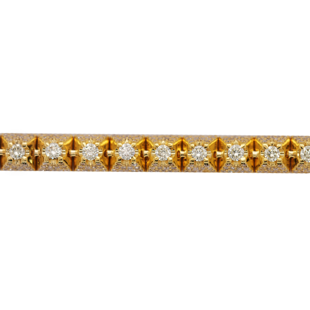 Tennis Flower Setting Bracelet 5.5 CT