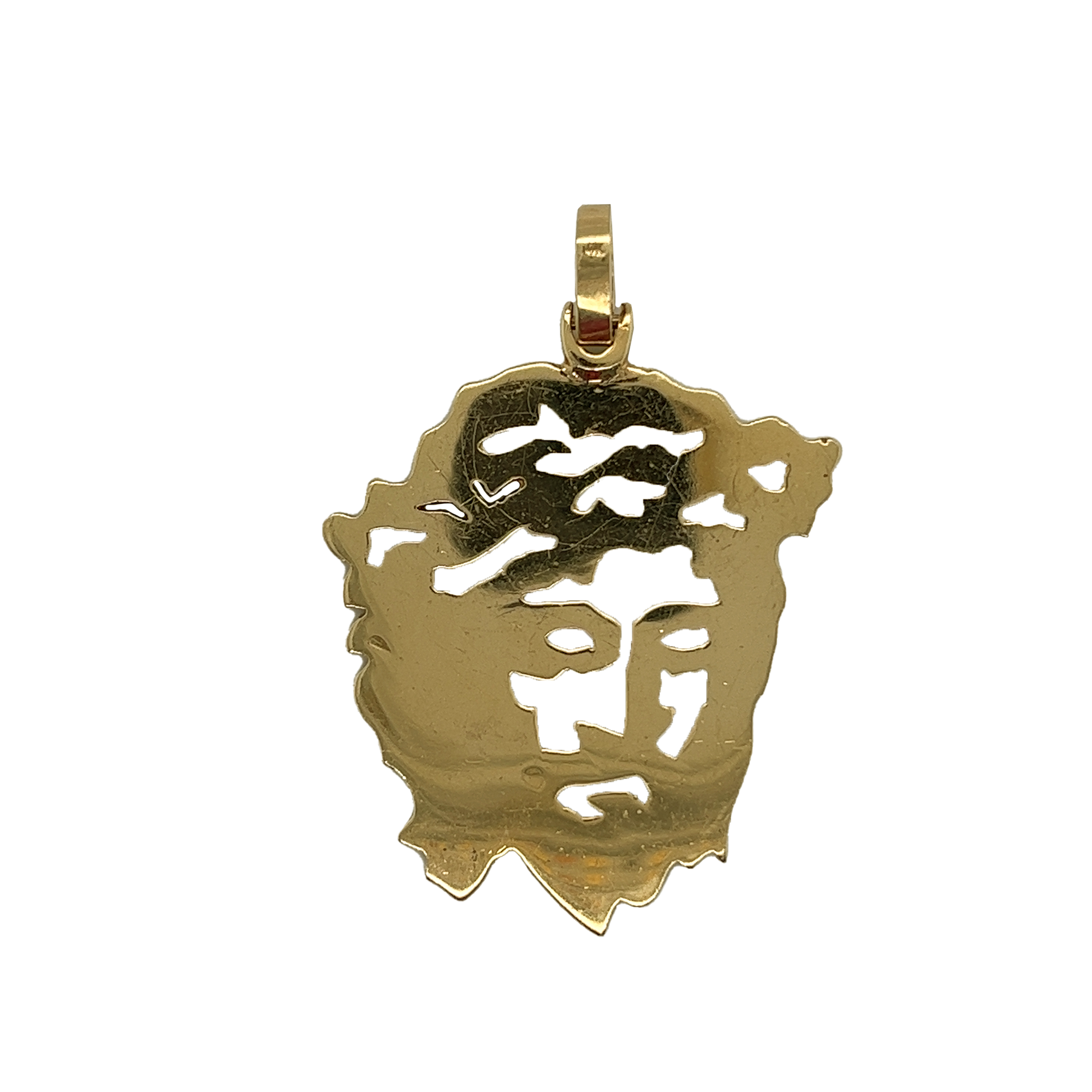 Outlined Jesus Diamond Pendant 3.92 CT