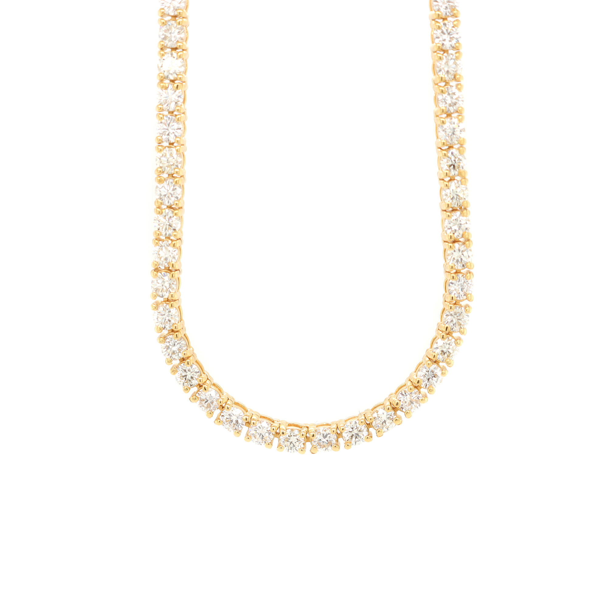 Diamond Tennis Gold Chain 12.52 CT
