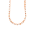 Diamond Tennis Rose Gold Chain 12.52 CT
