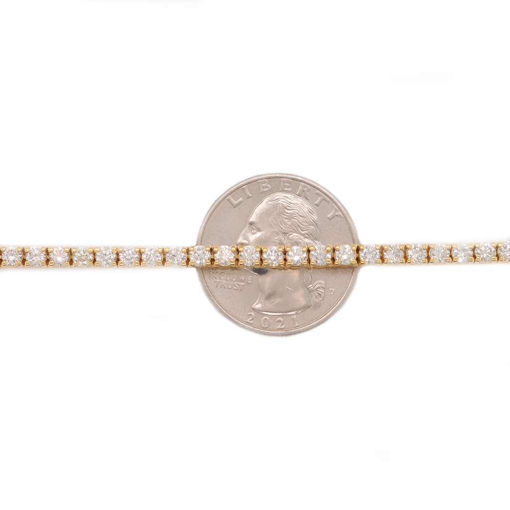 Diamond Tennis Gold Chain 12.52 CT