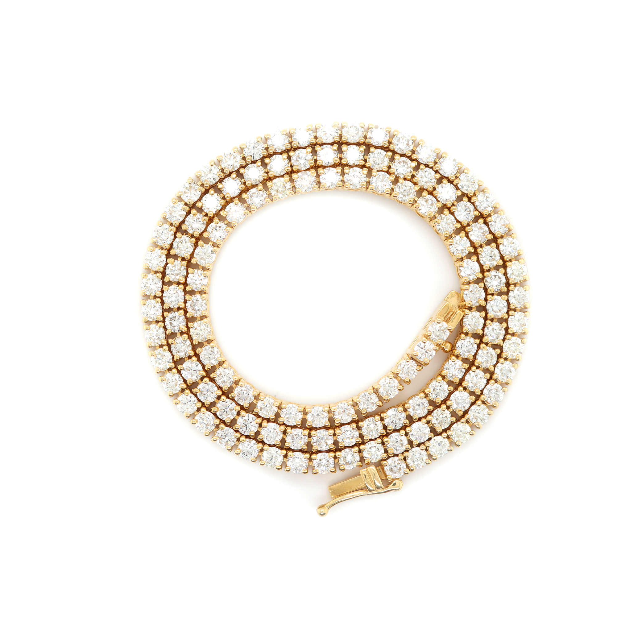 Diamond Tennis Gold Chain 12.52 CT