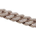 Miami Cuban Prong Setting White Gold Bracelet 6.78 CT