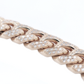 Miami Cuban Flower Setting Diamond White Gold Bracelet 7.00 CT