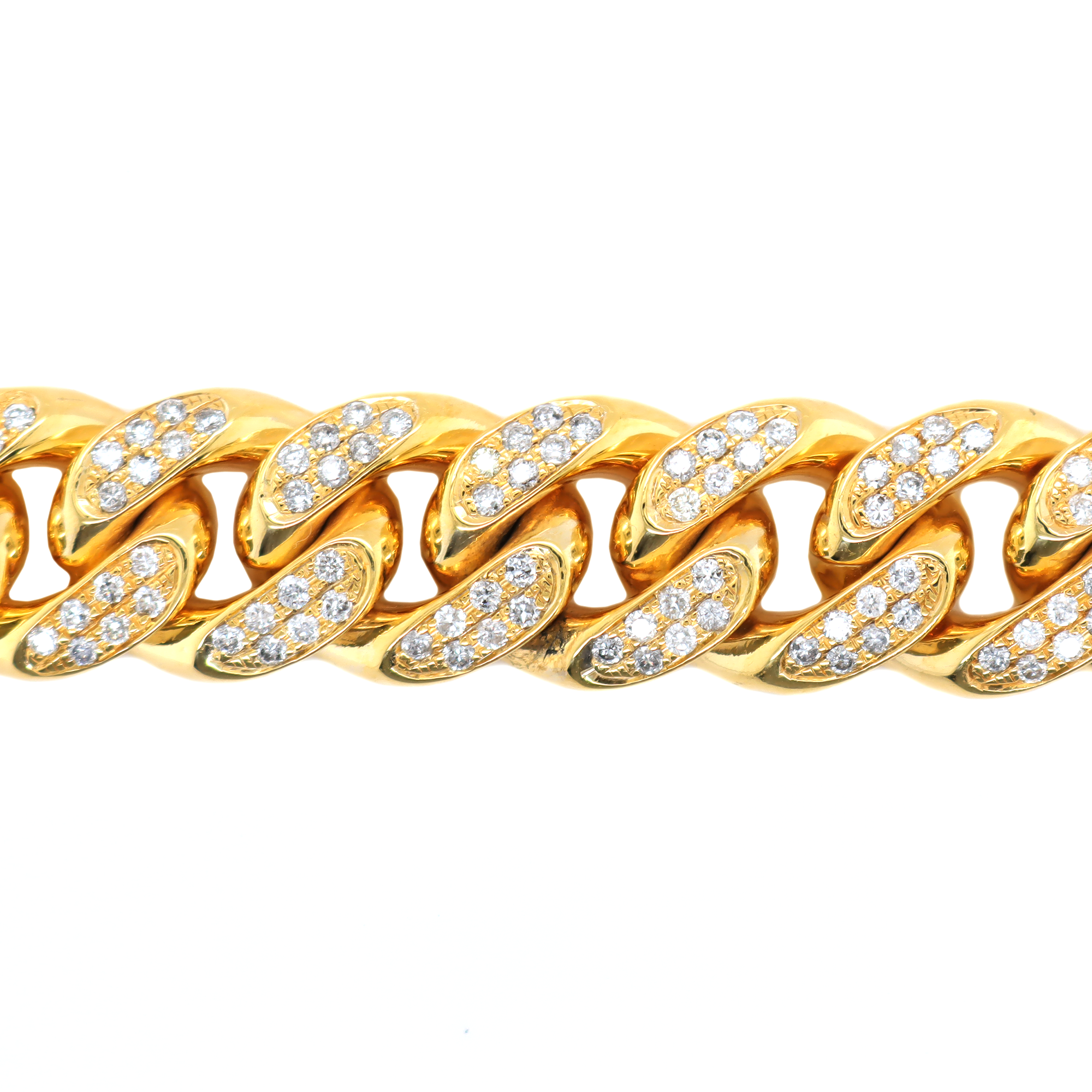 Miami Cuban Flower Setting Diamond Bracelet 7.00 CT