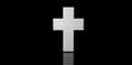 14K WHITE GOLD CUSTOM DIAMOND BAGUETTE CROSS DIAMOND PENDANT