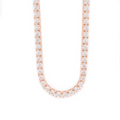Diamond Tennis Rose Gold Chain 17.70 CT