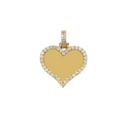 Small Diamond Picture Heart Pendant 1.17 CT