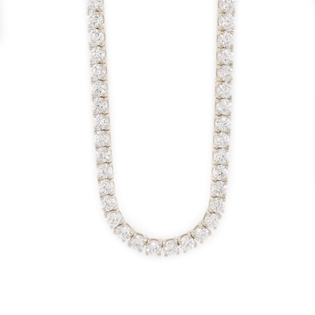 Diamond Tennis White Gold Chain 17.70 CT