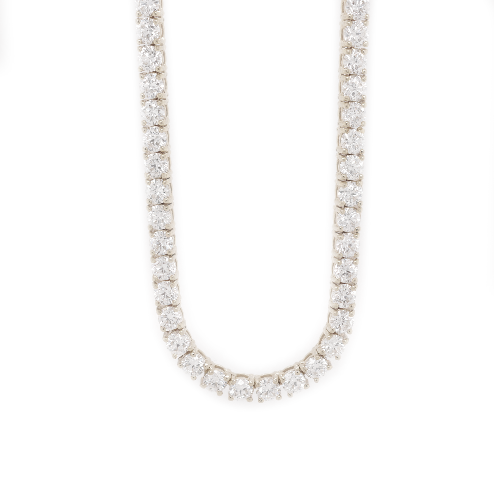 Diamond Tennis White Gold Chain 17.70 CT