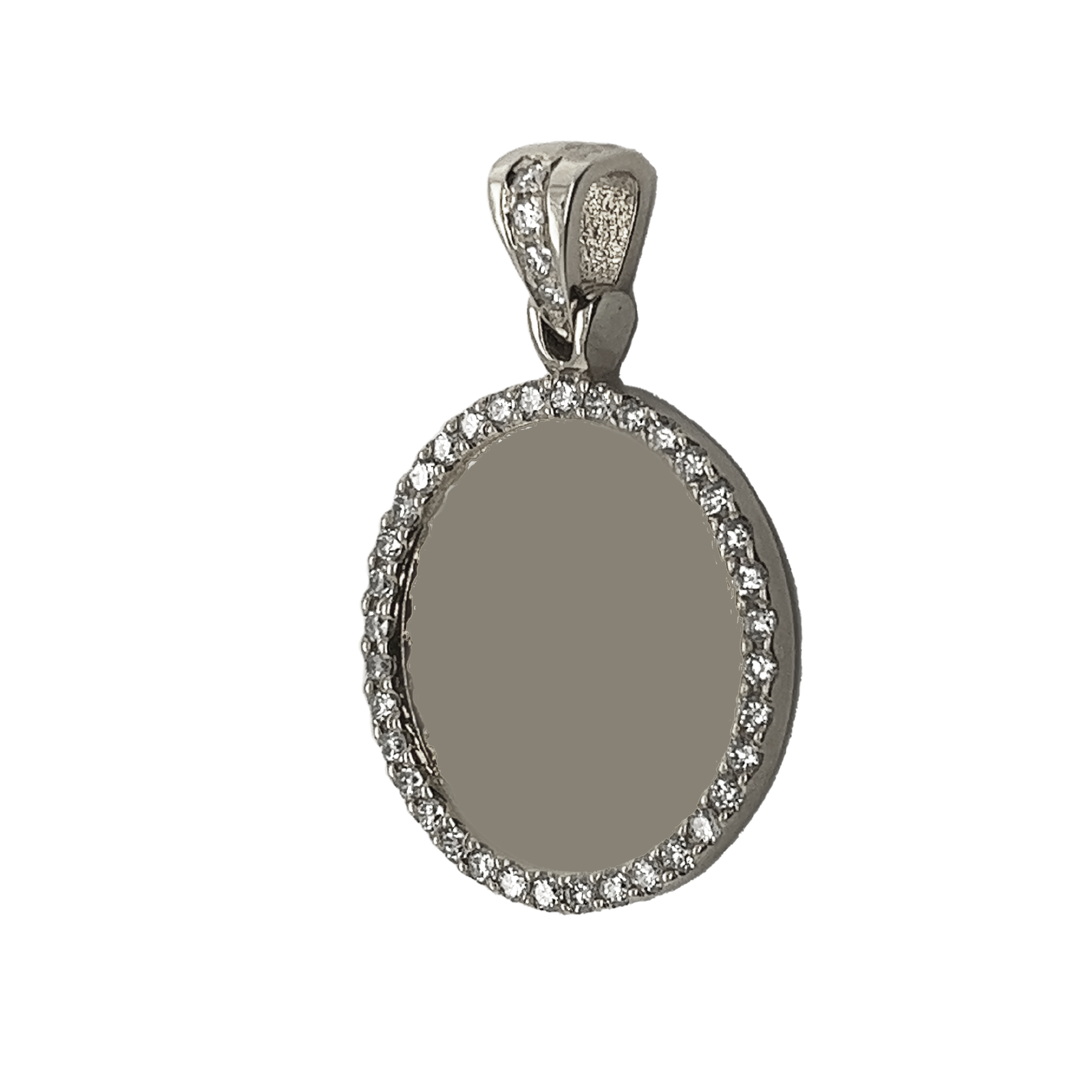 Small Diamond Picture White Gold Pendant 1.62 CT