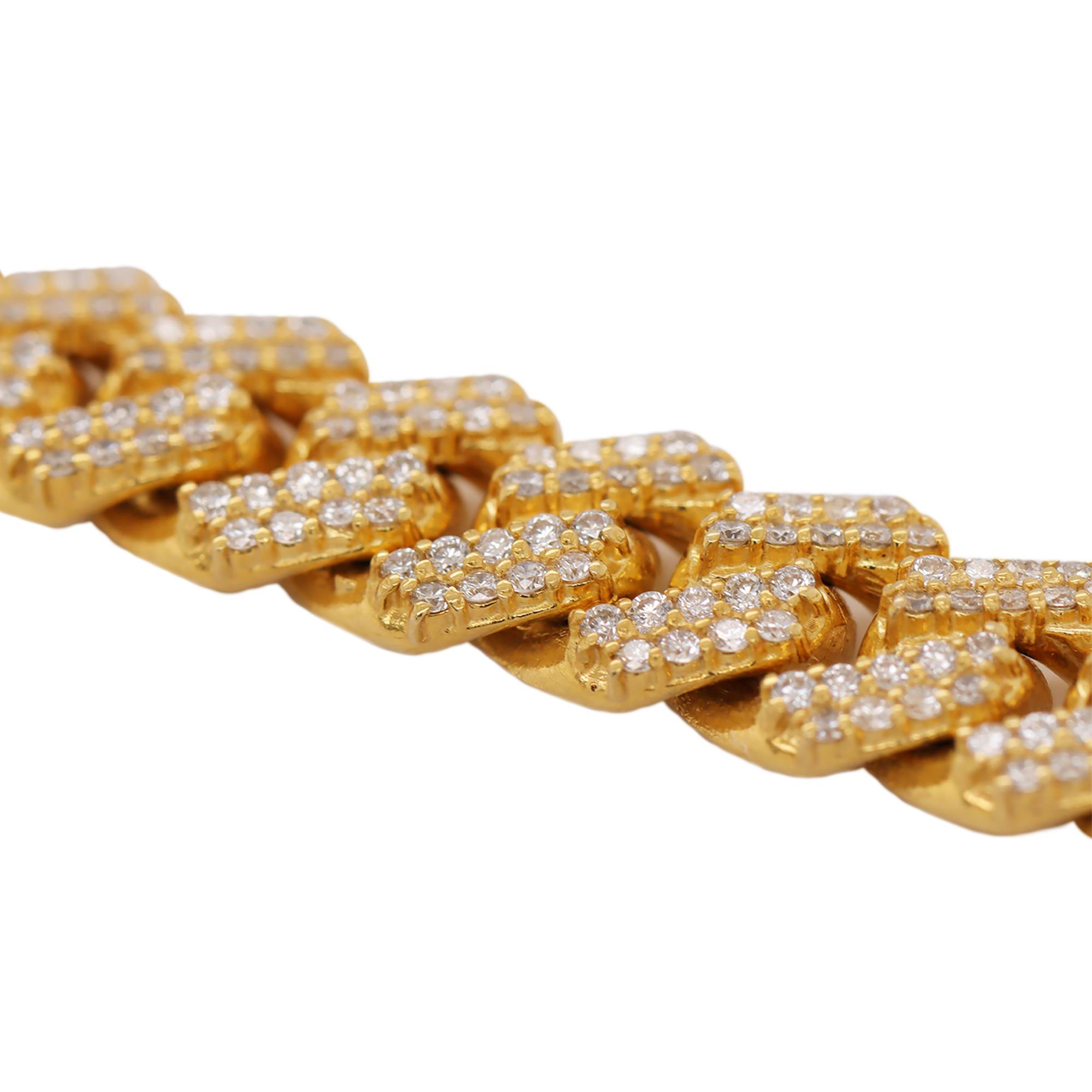 Miami Cuban Prong Setting Bracelet 6.78 CT