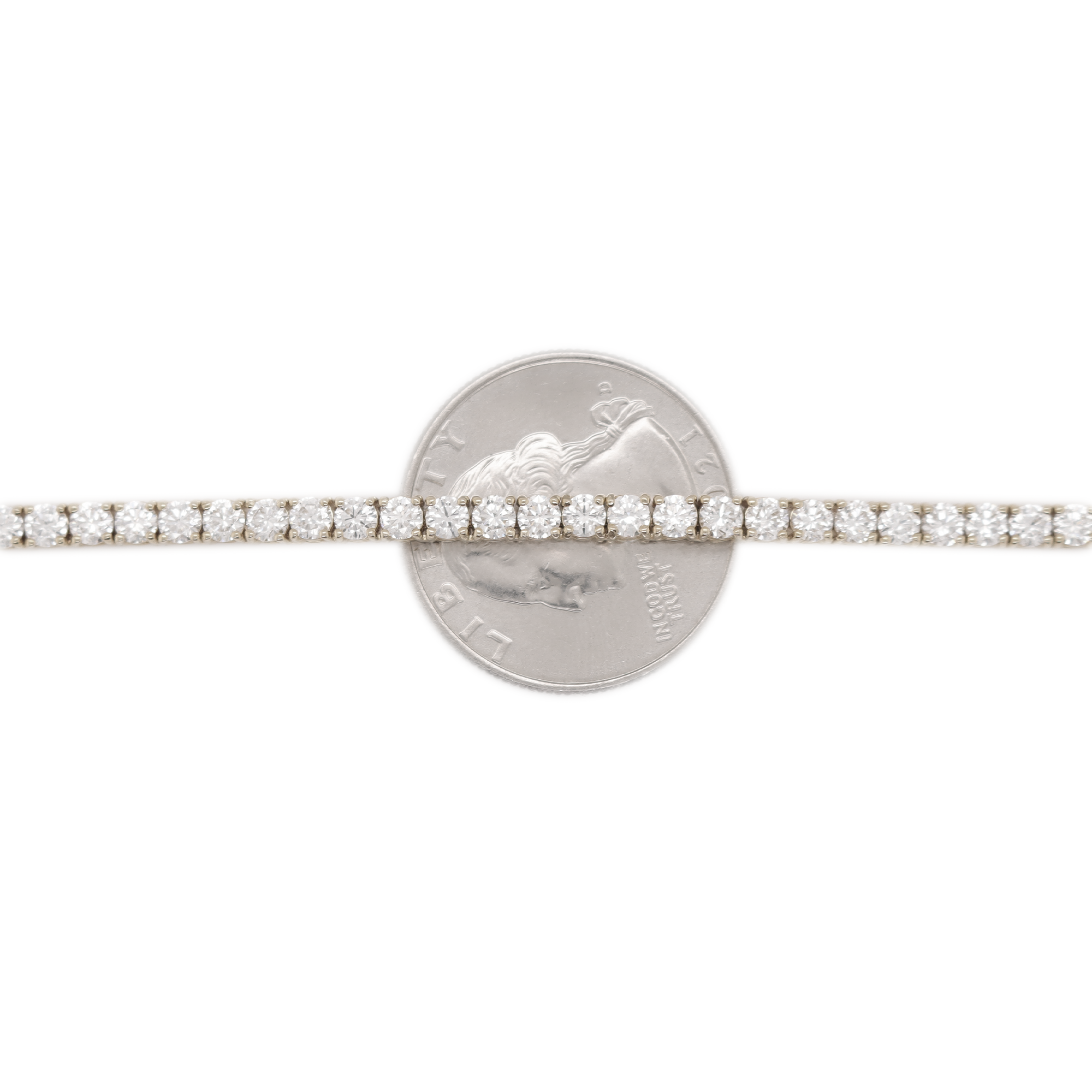 Diamond Tennis White Gold Chain 17.70 CT
