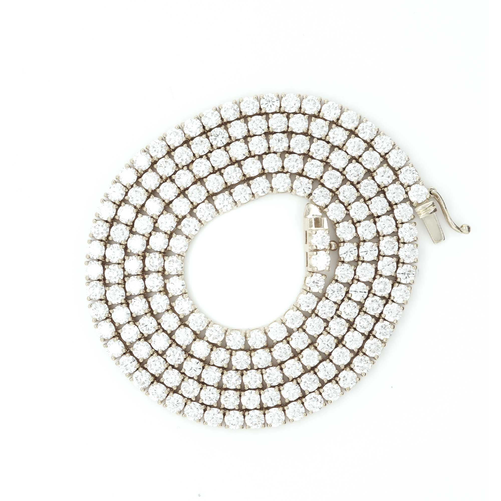 Diamond Tennis White Gold Chain 17.70 CT