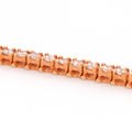 Tennis Diamond Rose Gold Bracelet 3.16 CT