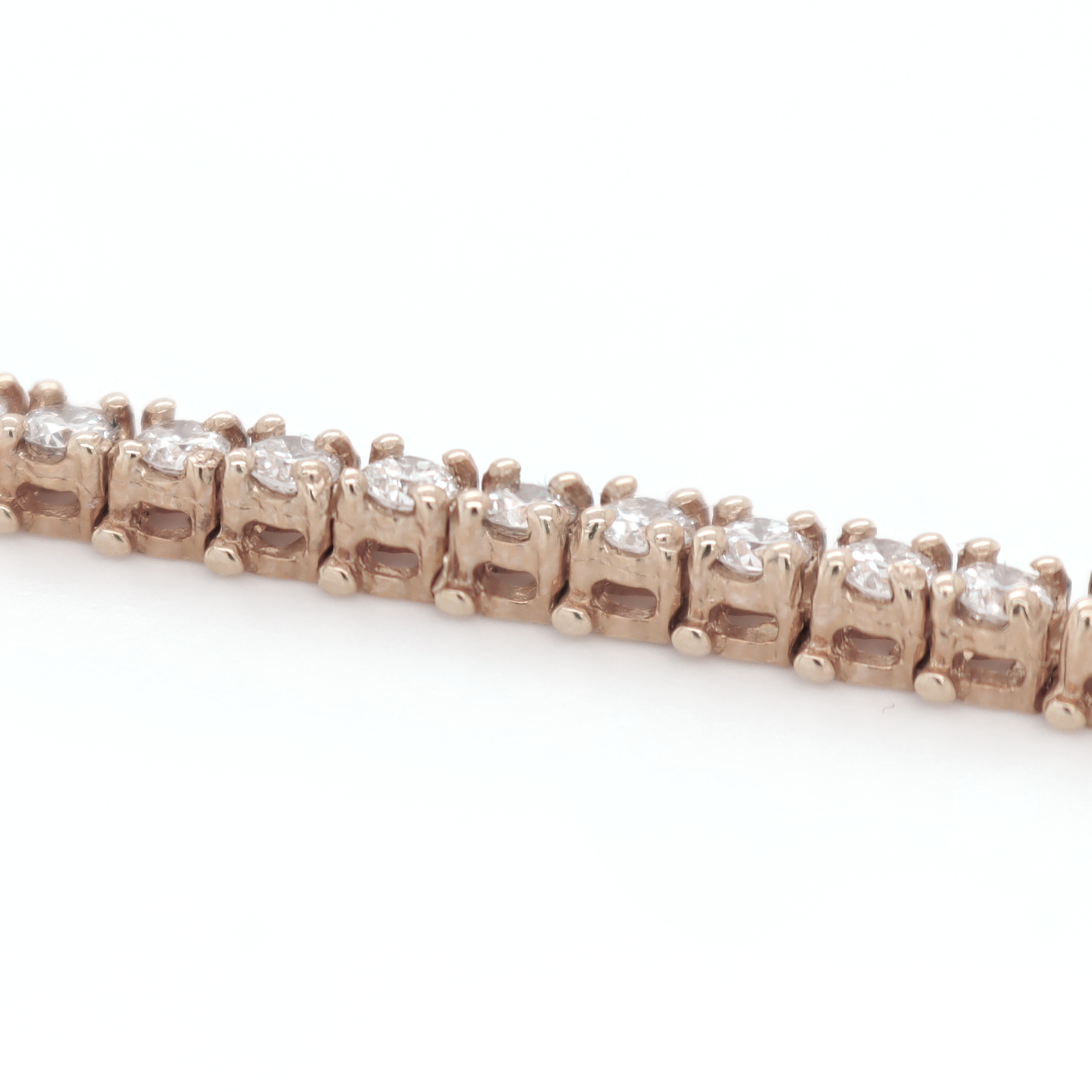 Tennis Diamond White Gold Bracelet 3.16 CT