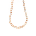 Diamond Tennis Rose Gold Chain 30.46 CT